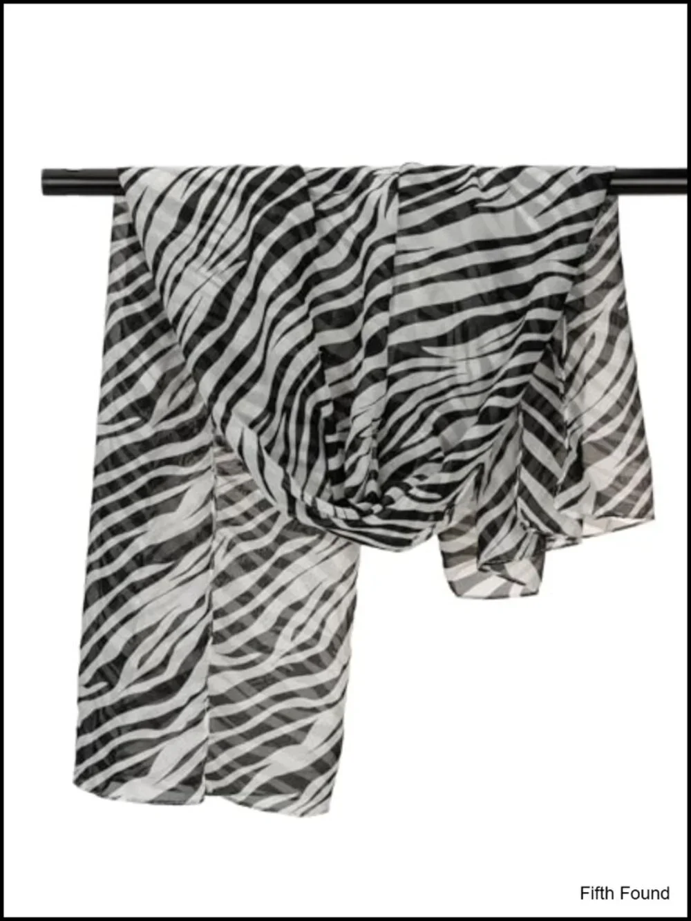 Silk Feel Zebra Print Fashion Scarf Wrap Bandana Extra Large